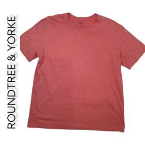 Roundtree & Yorke Men's V-neck Size L Red Heather